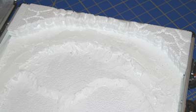 mountain range on layout